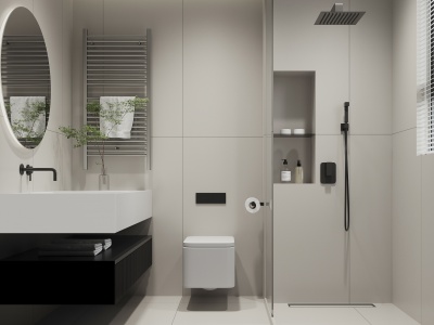 3d家居卫生间洗手间卫浴洁具模型