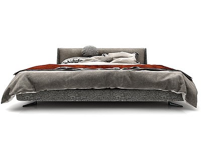 现代风格卧室大床模型3d模型