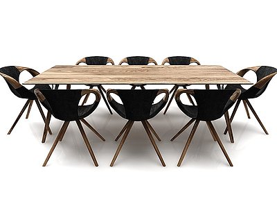 现代风格餐桌模型3d模型