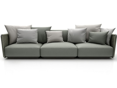 现代风格多人沙发3d模型