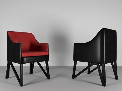 3d现代单人椅子模型