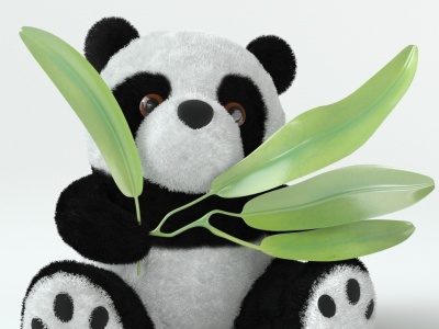 玩具熊猫模型