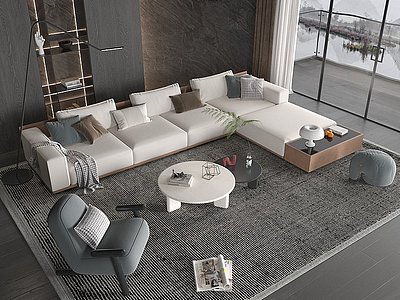现代风格的沙发3d模型