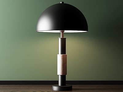 3d现代台灯床头灯模型