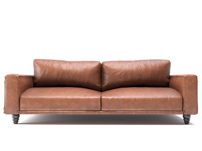 双人皮沙发模型3d模型