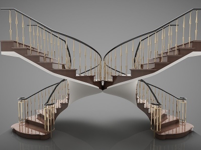 现代风格楼梯模型3d模型