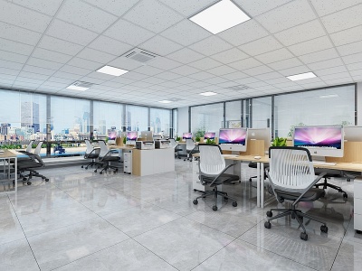 现代办公室会议室模型3d模型