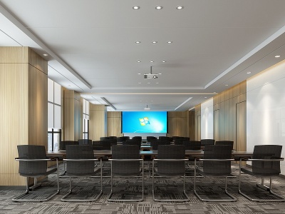 3d现代会议室现代会议厅模型