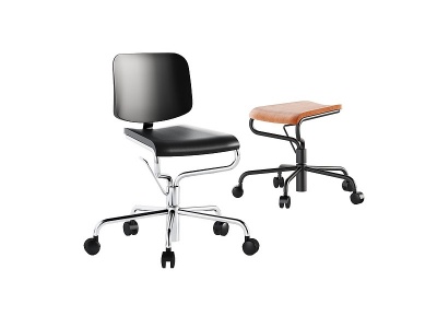 现代办公椅转椅模型3d模型