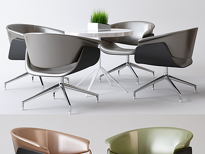 3d现代餐桌椅时尚餐桌椅模型