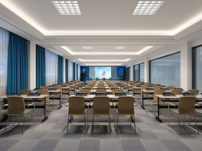 3d现代小型会议室模型