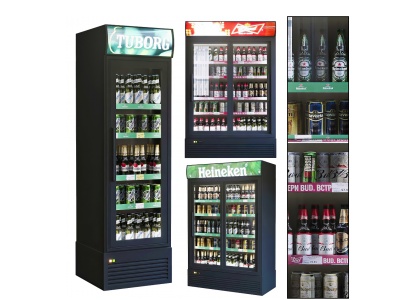 3d现代冰箱冰柜模型