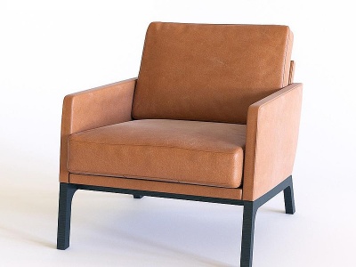 3d北欧现代单人沙发模型