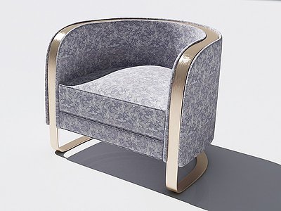 3d现代单人沙发单椅模型