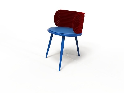 现代孟菲斯风格椅子模型3d模型