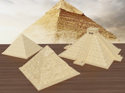 风景名胜金字塔模型3d模型