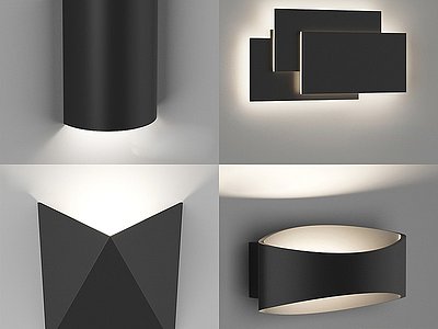 现代壁灯创意壁灯模型3d模型