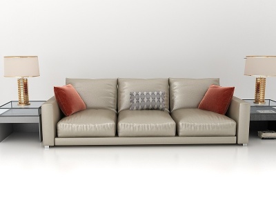 现代风格多人沙发模型3d模型