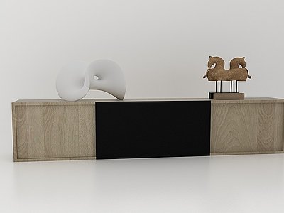 3d现代风格装饰柜模型