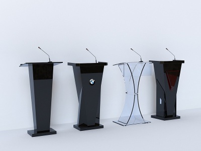 3d现代演讲台模型