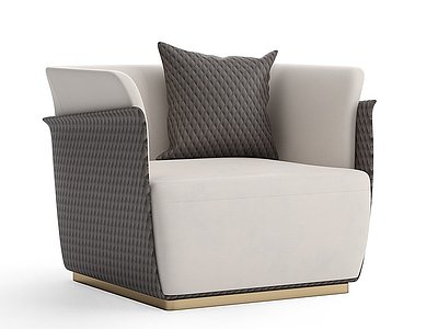 3d简欧宾利欧式单人沙发模型