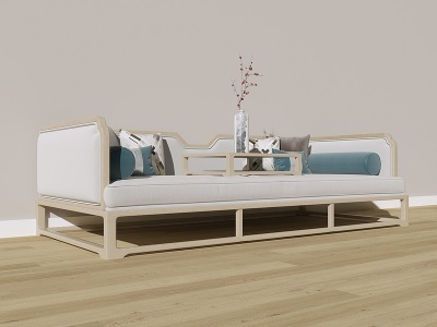 新中式双人沙发模型3d模型