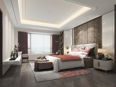 欧式新古典卧室模型3d模型