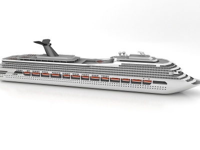 现代风格轮船模型3d模型