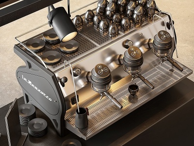 3d现代咖啡机模型
