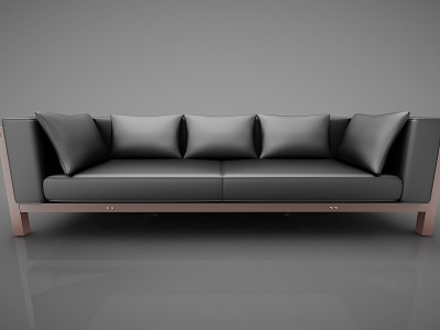 现代风格皮革沙发模型3d模型