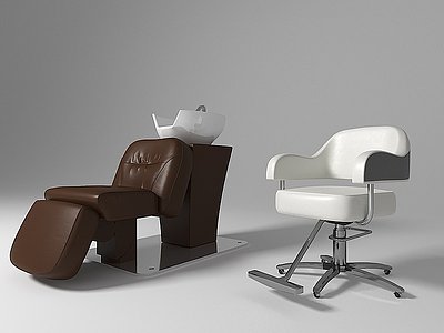 3d现代理发店椅子模型
