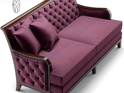 3d新古典沙发组合模型