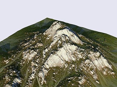 3d现代山脉模型