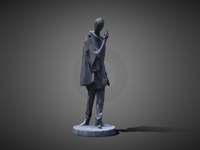 现代雕塑摆件模型3d模型
