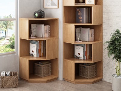 北欧风格书柜模型3d模型