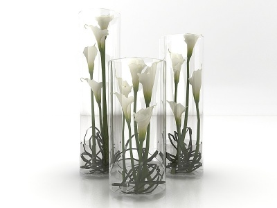 3d现代风格花瓶模型