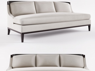 美式三位沙发模型3d模型