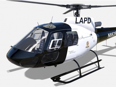 3d现代直升飞机模型