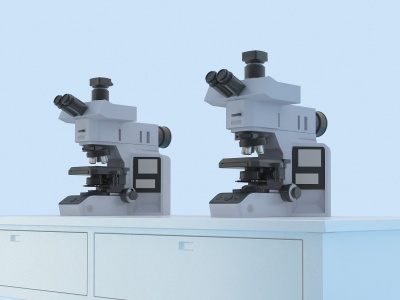 3d<font class='myIsRed'>实验</font>室显微镜显微镜模型