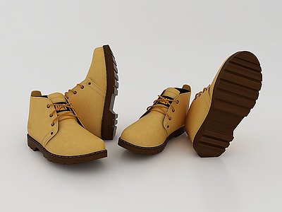 现代风格休闲鞋子3d模型