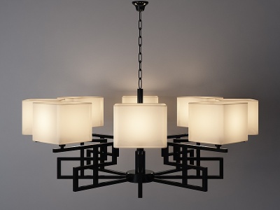 中式灯吊灯装饰灯模型3d模型