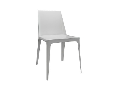 北欧单椅餐椅组合模型3d模型