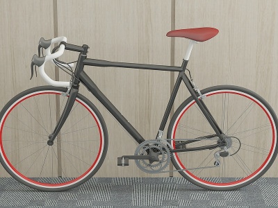 现代自行车赛车模型3d模型