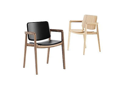 3d现代餐椅组合模型