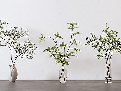 3d现代花瓶花艺模型