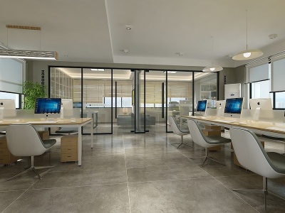 3d现代简约时尚办公室模型