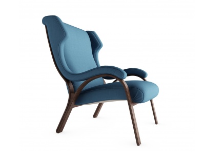 3d现代单人休闲沙发椅模型