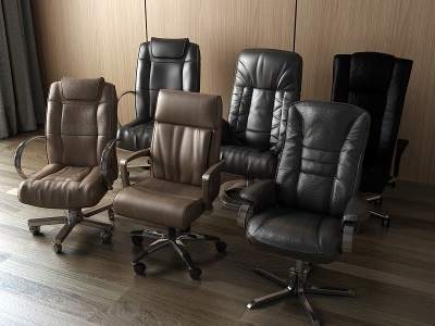 现代办公椅老板椅模型3d模型