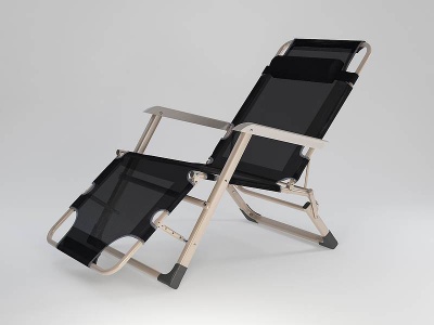 3d现代折叠休闲椅躺椅模型