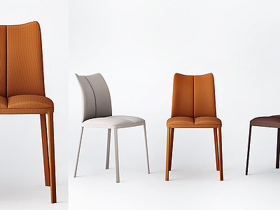 现代椅子现代餐椅模型